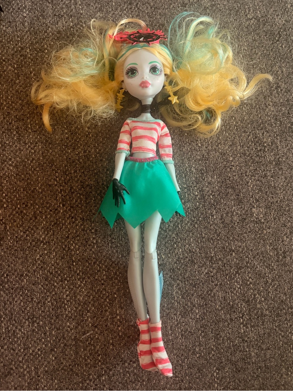 As is Monster High Shriekwrecked Lagoona Blue Doll